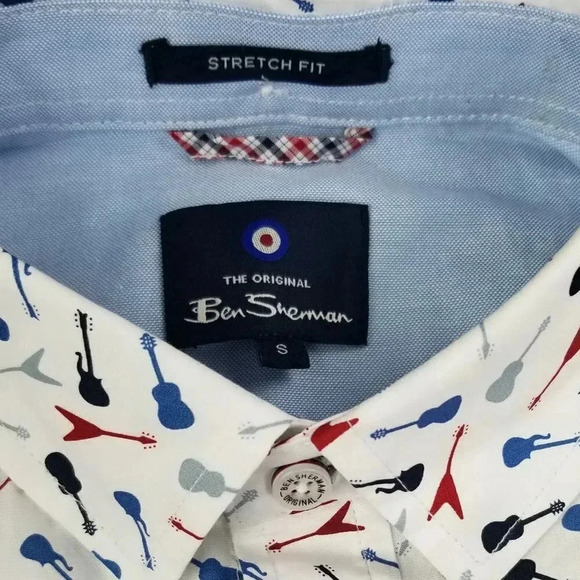 Ben Sherman Logo Tag Soho Slim Stretch Fit Guitar - Picture 7 of 9